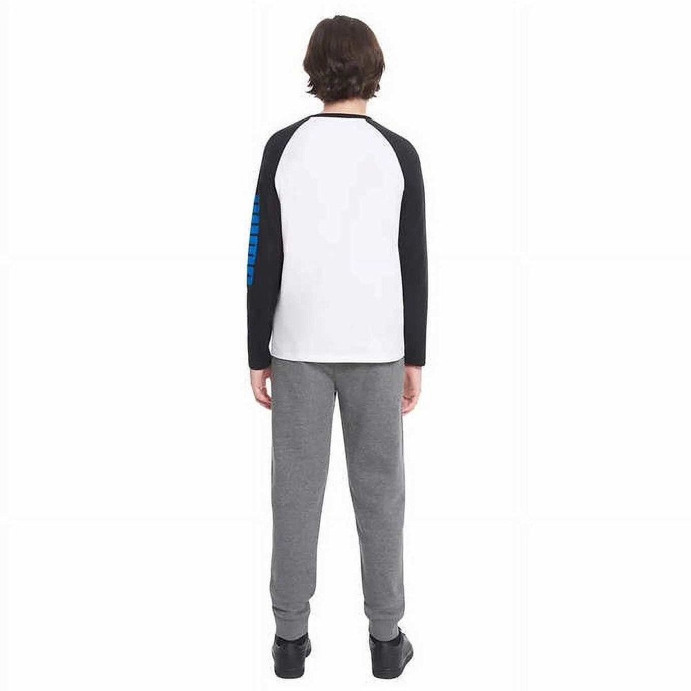 Puma‎ Youth Set Boy's Vest Long Sleeve Shirt PANTS 3pc  Blue Size X-Small (5/6) - Picture 6 of 6